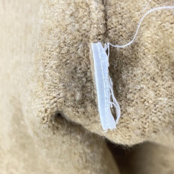 J.Crew Sweater Womens Large Color Block Crew Neck Extra Soft Knit Tan Ivory EUC - Picture 4 of 6